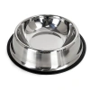 Stainless steel dog basins, pet dog food utensils, dog bowls, pet water bowls, feeders, pet supplies, pet stainless steel food bowls Item Picture